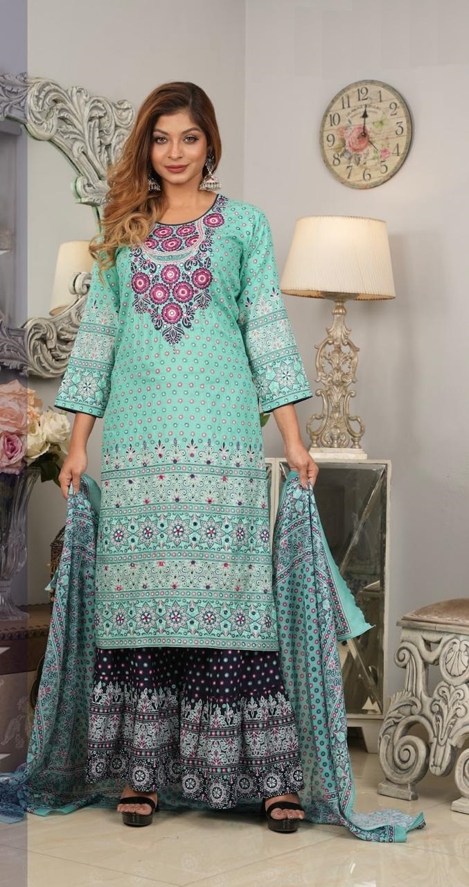 Embroidery Three Piece-6