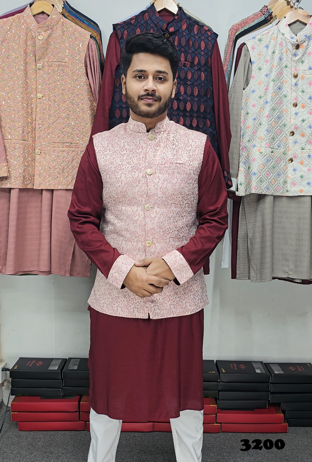 Matching Koti Panjabi Set-9